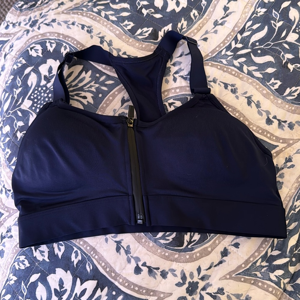 Navy blue Pink sports bra